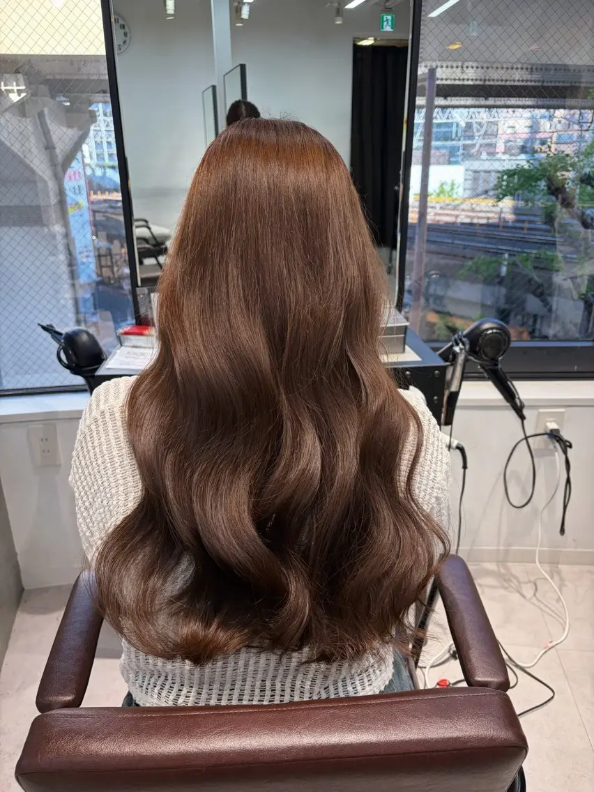 カラー ベージュカラー mao 大阪梅田♡韓国ヘアのヘアスタイル