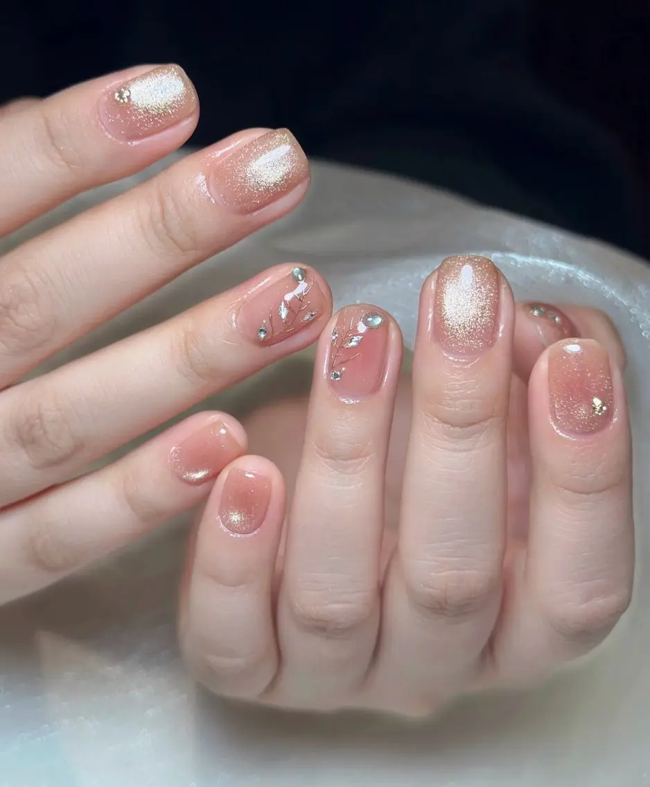 ネイル ハンドネイル candy nail 韓国風ワンホンネイルのネイルデザイン