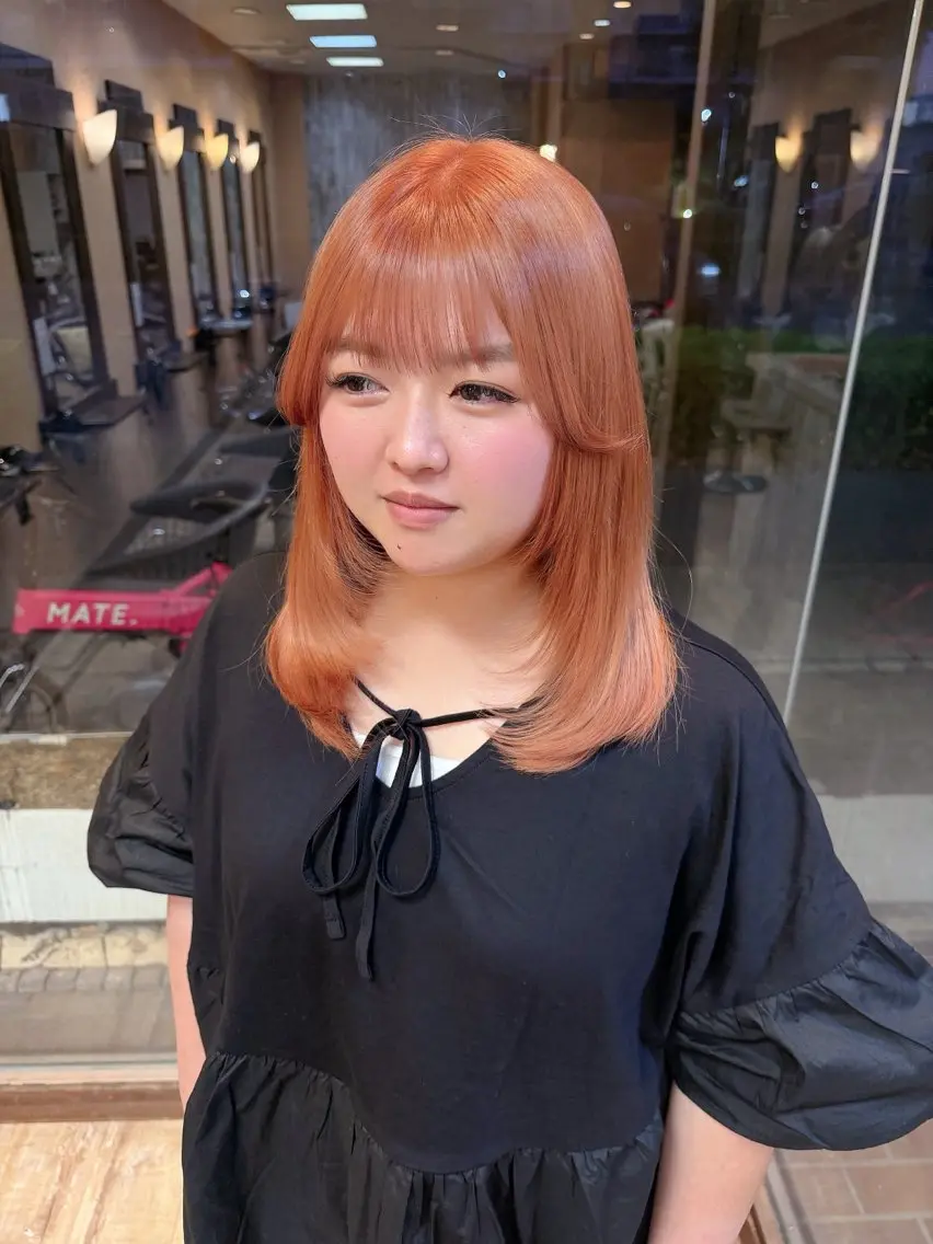 セミロング ヘアカラー トリートメント Moremuu/ MAIKA🎀のヘアスタイル