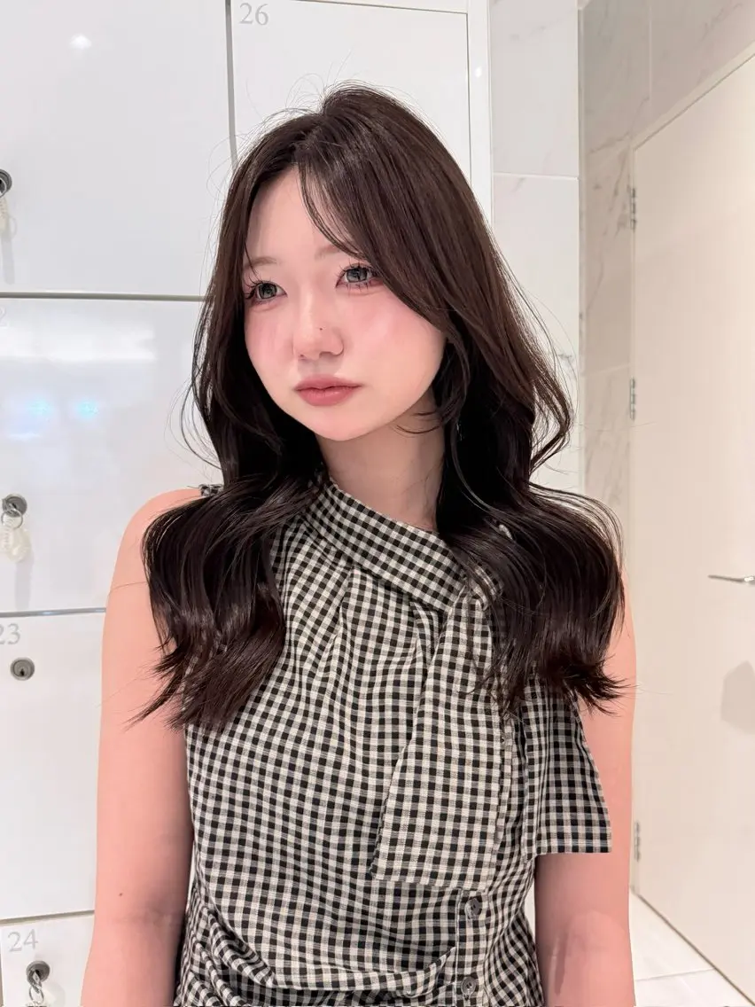 セミロング カット ヘアカラー トリートメント 透明感カラー 🫧/つばめのヘアスタイル