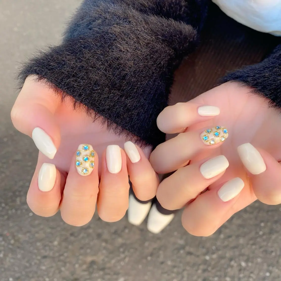 ネイル ワンカラーネイル 冬ネイル ハンドネイル Salon Ｋのネイルデザイン