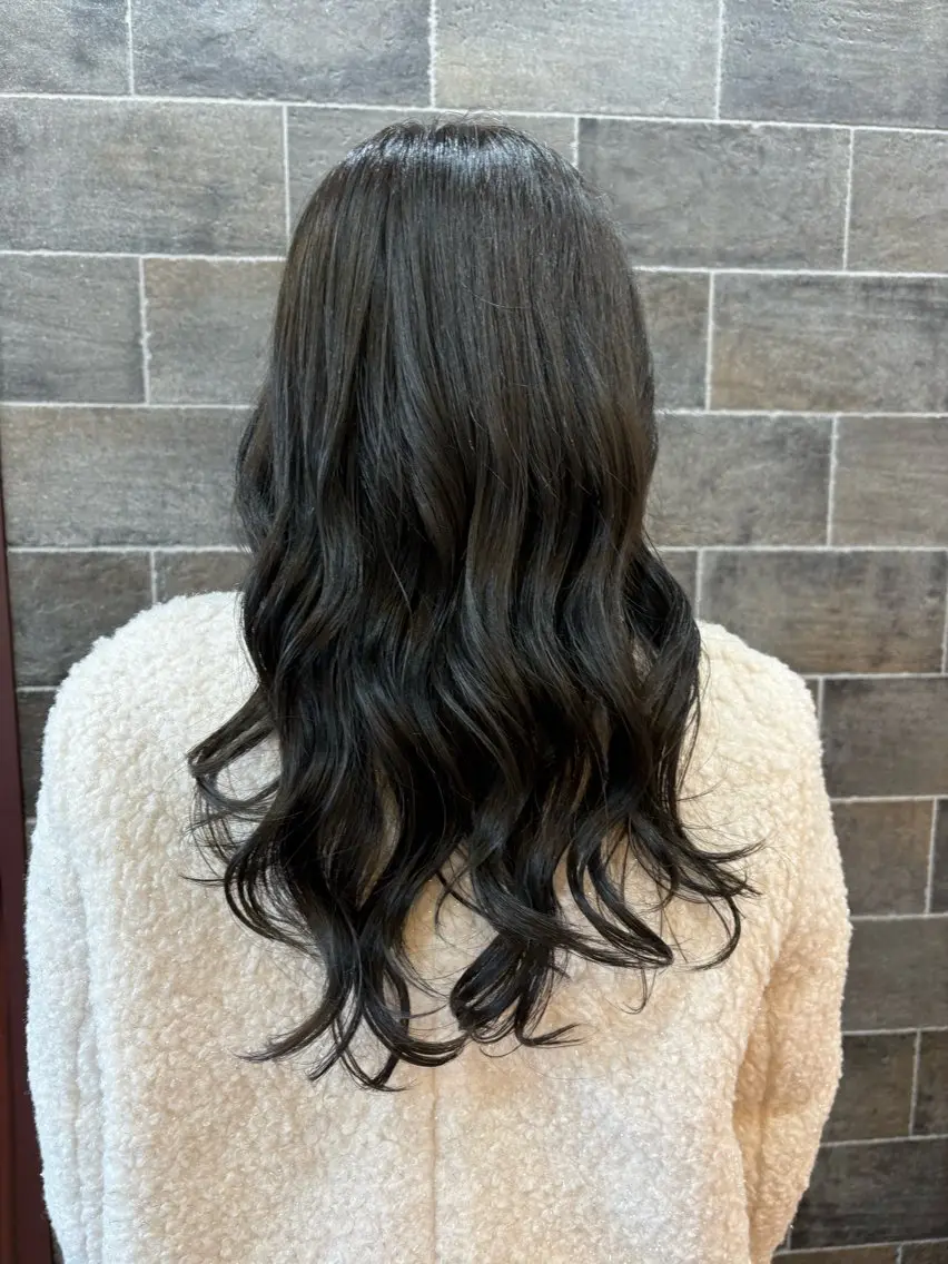 ロング アッシュ ボブ レイヤーカット 栗原 鈴華🌻のヘアスタイル