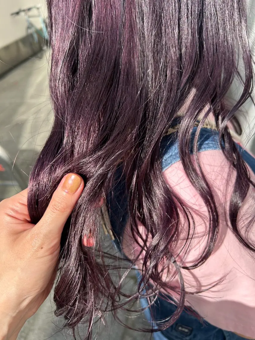 ロング カラー ラベンダーカラー ᴋᴀɴᴀ 🎀のヘアスタイル