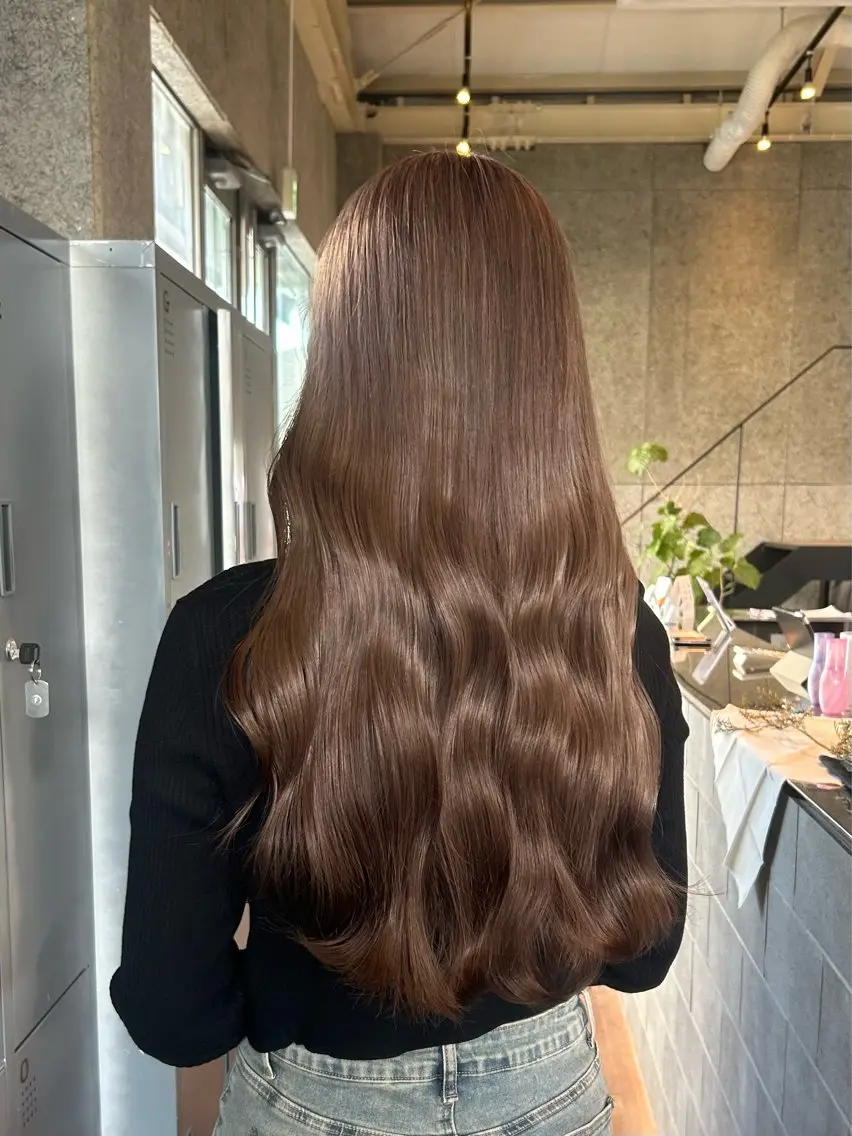 カラー 透明感カラー ヘアカラー トリートメント 🎀艶ハイトーン特化 🎀セナのヘアスタイル