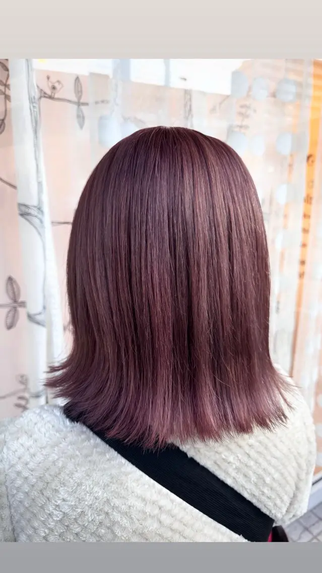 ミディアム ヘアカラー トリートメント 古澤 あかねのヘアスタイル
