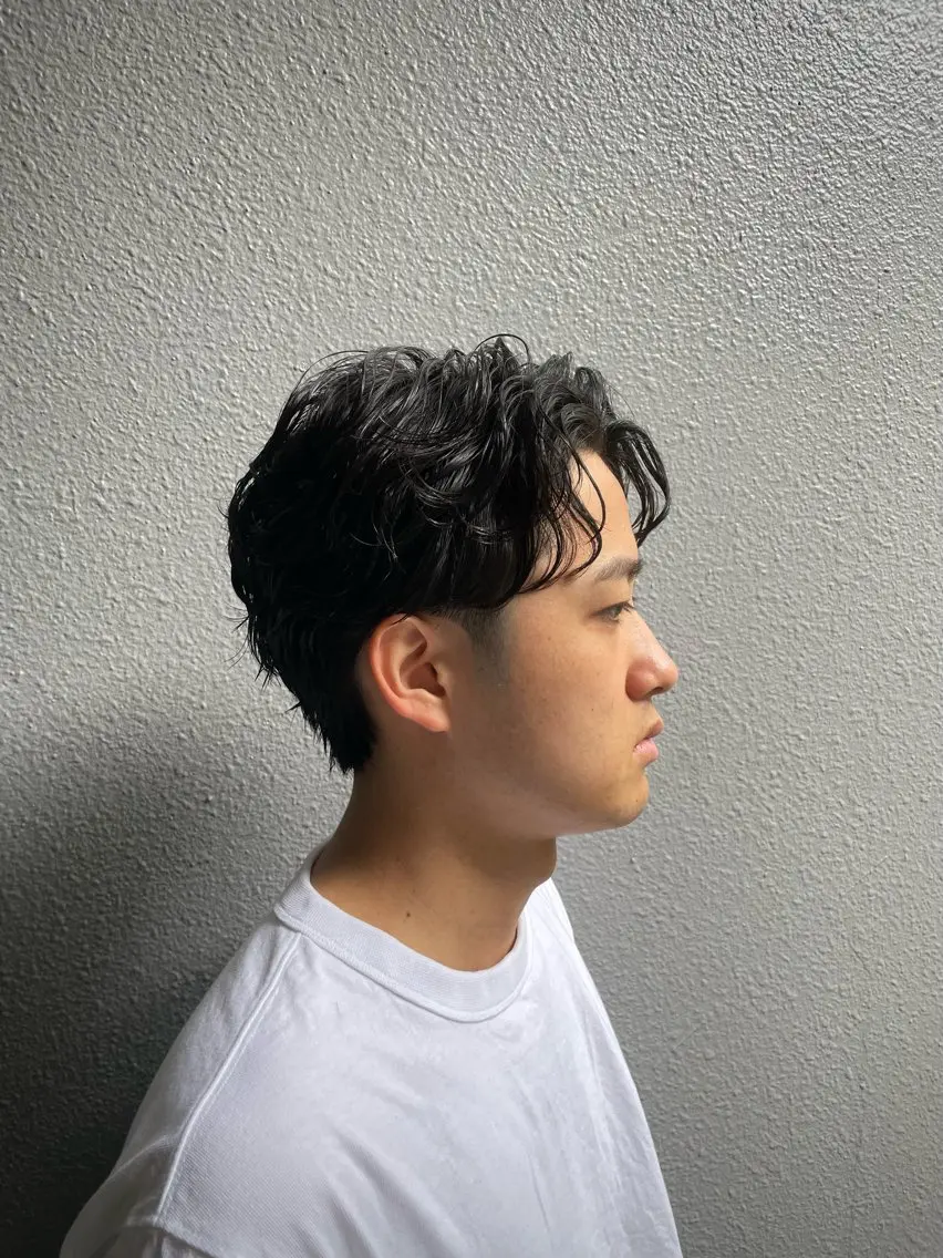 パーマ メンズ 葛西/barber/ 相山琉磨のヘアスタイル