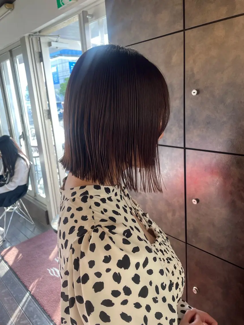 セミロング カット 🤎韓国ヘア ベージュ まゆか🤎のヘアスタイル