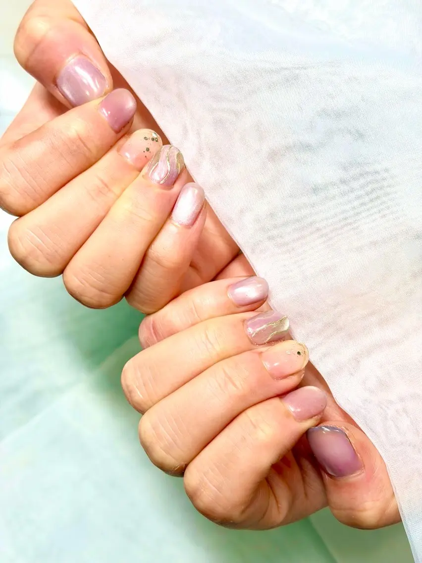 ネイル ニュアンスネイル ハンドネイル Nailed it! Akaneセンター北のネイルデザイン