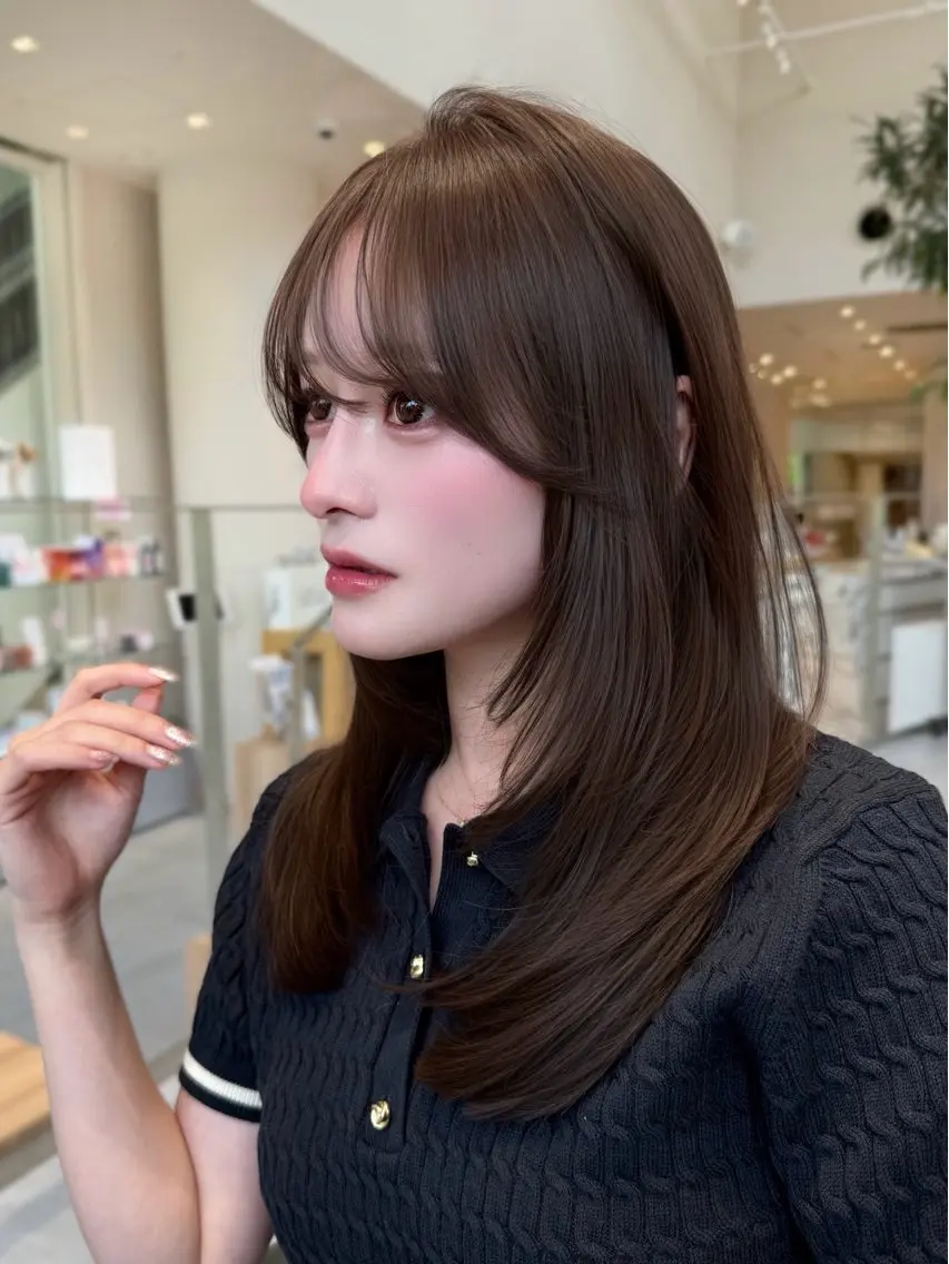 ロング スズキ マユウのヘアスタイル