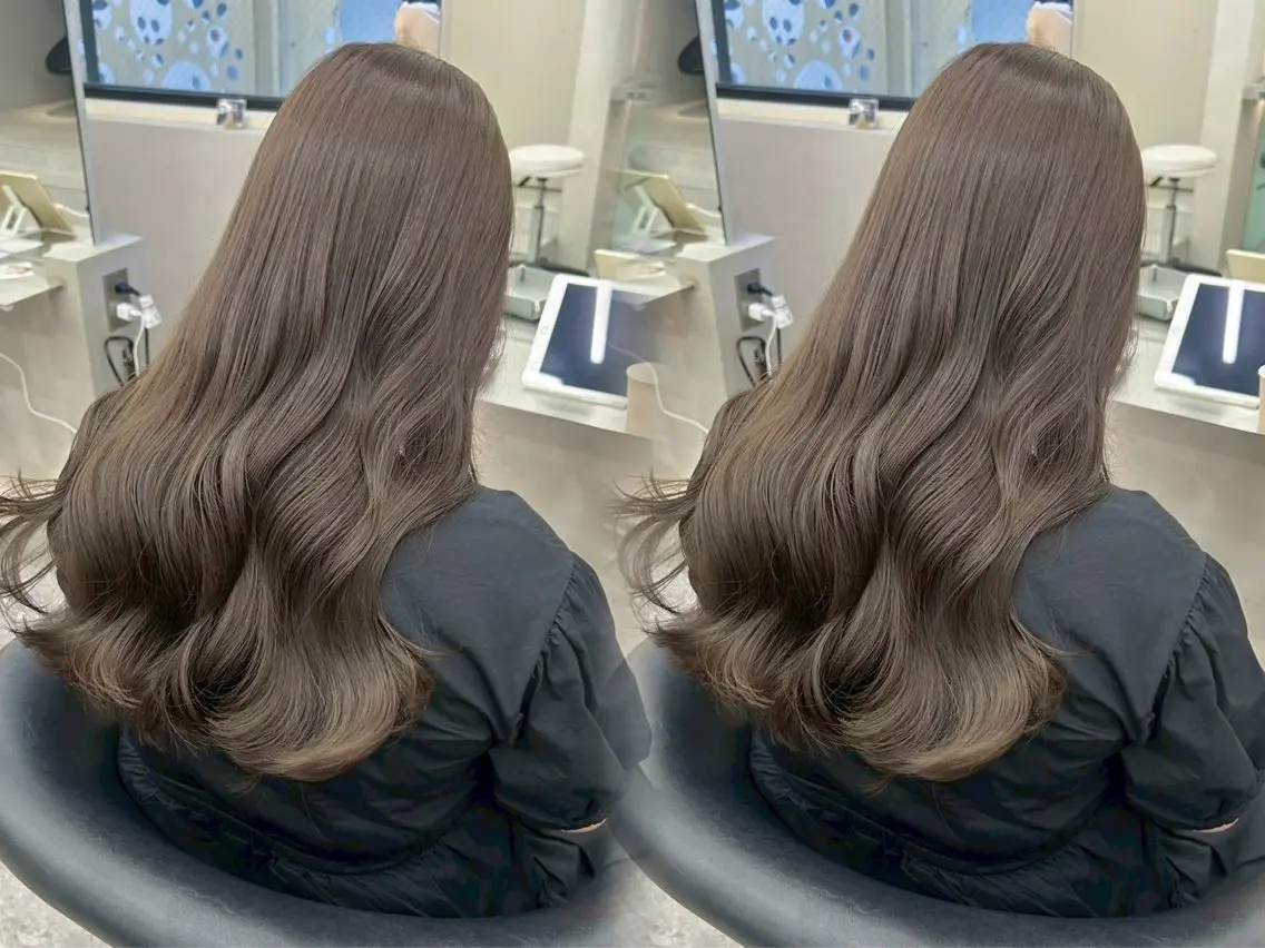 セミロング ヘアカラー 縮毛矯正/髪質改善 🌟本郷壮一郎のヘアスタイル