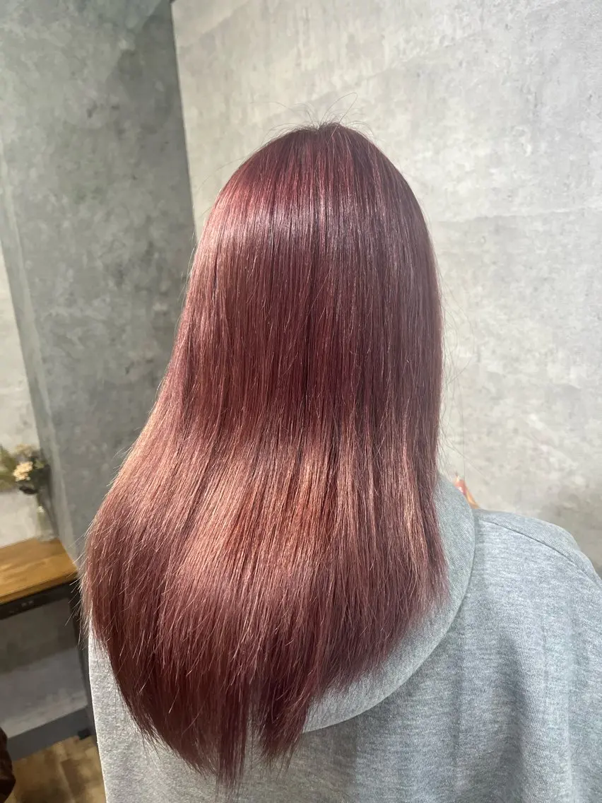 ロング カラー 紫音 cutwells郡山のヘアスタイル