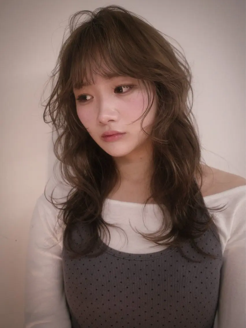 セミロング 祐希💈カラーモデル 募集中のヘアスタイル