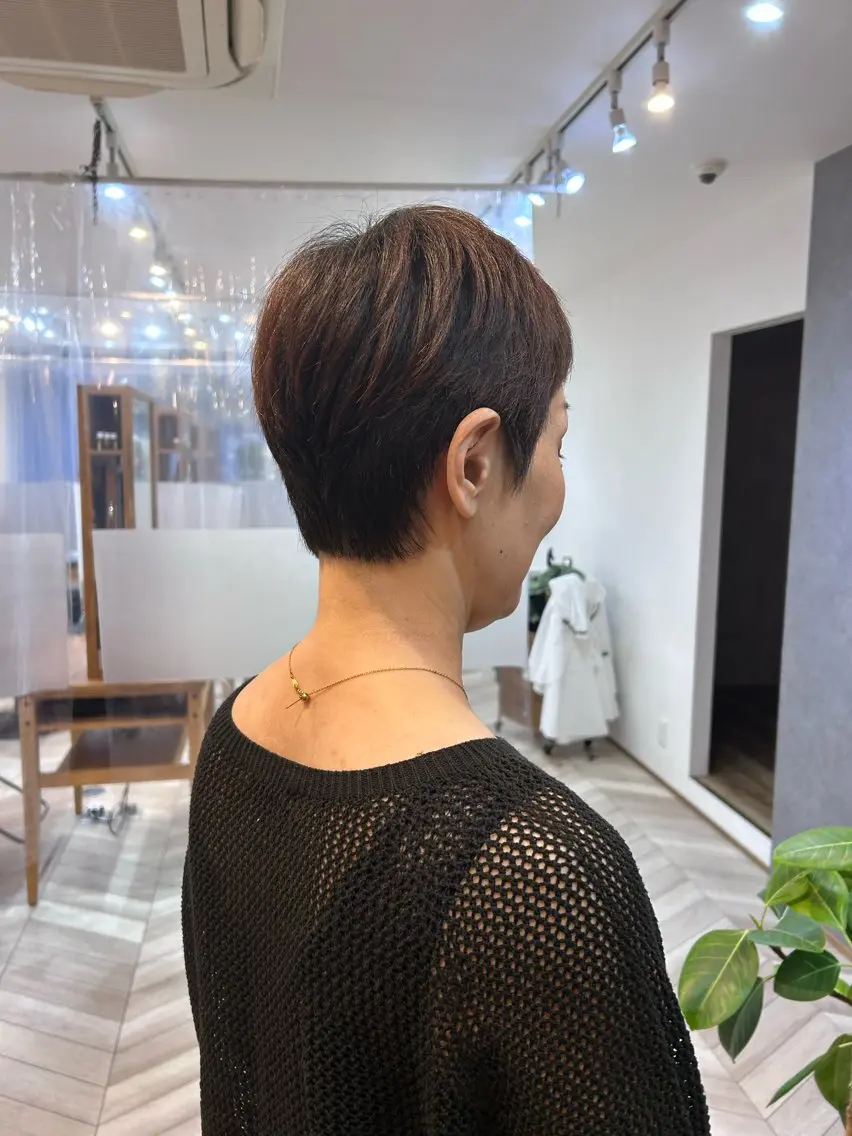 ショート ボブ カット レイヤーカット🌈✨ Nozomi/藤井寺のヘアスタイル