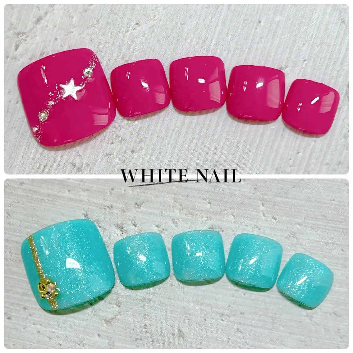 ネイル フットネイル WHITE NAIL ホワイトネイルのネイルデザイン