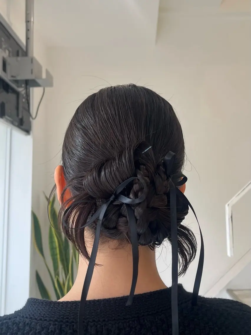 ヘアアレンジ ヘアセット TIDEHAIR YUKINAのヘアスタイル
