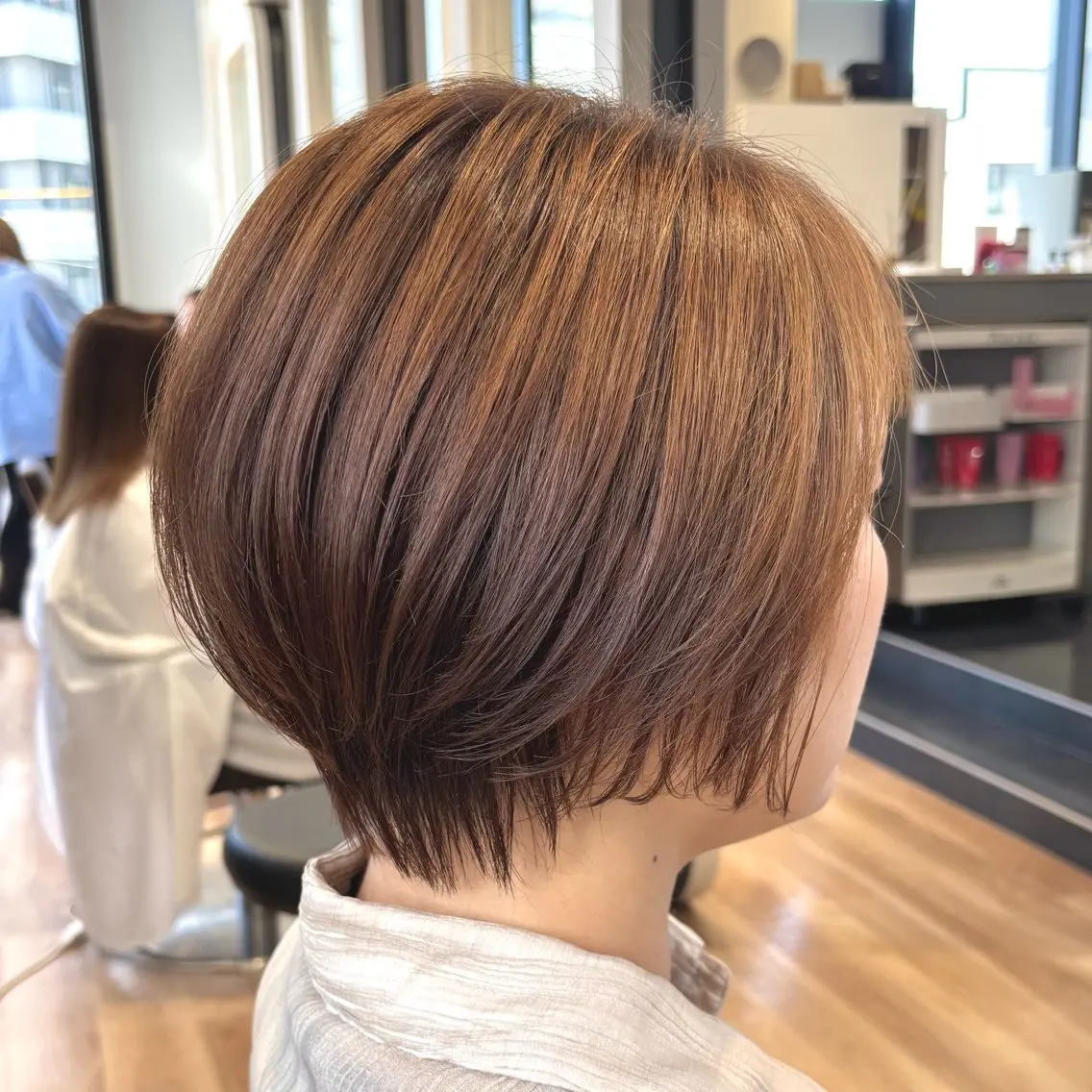ショート カラー ショートボブ ボブ ショートヘア カット ヘアカラー 杉原 魁/ショート /透明感カラーのヘアスタイル