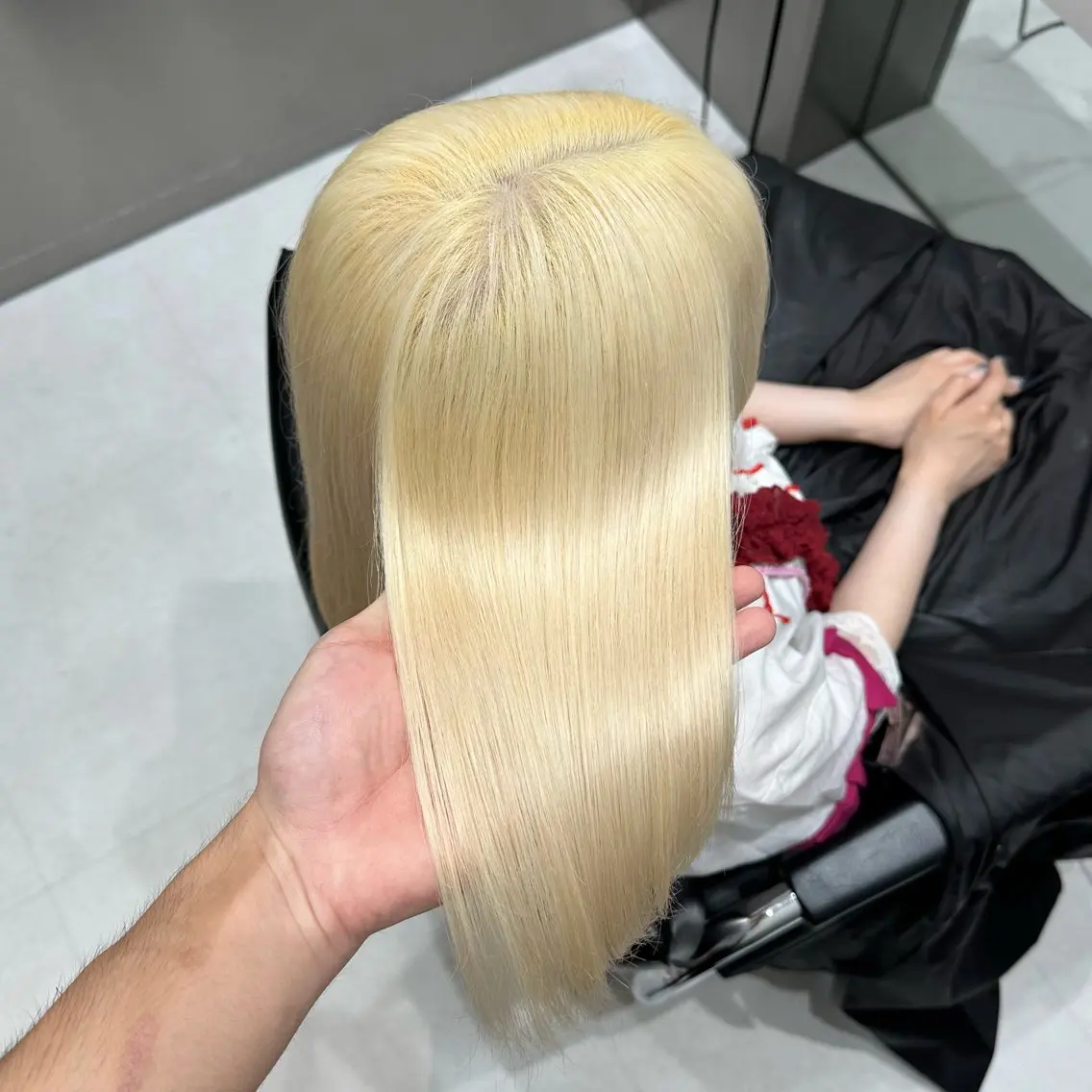 ロング カラー ヘアカラー 💫艶ハイトーン×髪 質改善💫リュウトのヘアスタイル