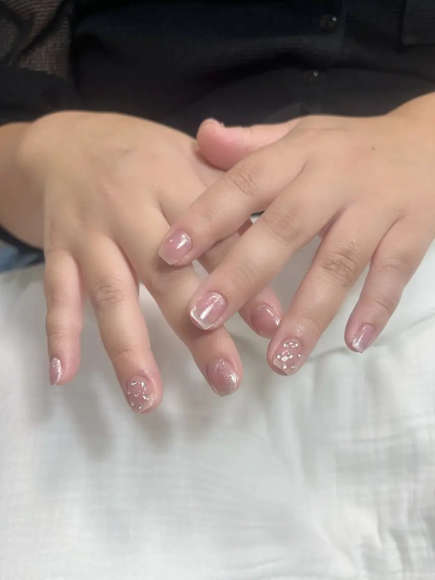 ネイル ピンク ハンドネイル 🎀TIARA arisa🫧岐阜のネイルデザイン