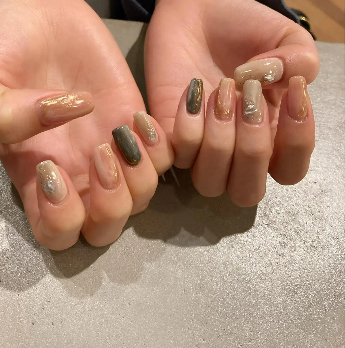 ネイル アートネイル ジェルネイル ニュアンスネイル ハンドネイル nail salon Soeurのネイルデザイン