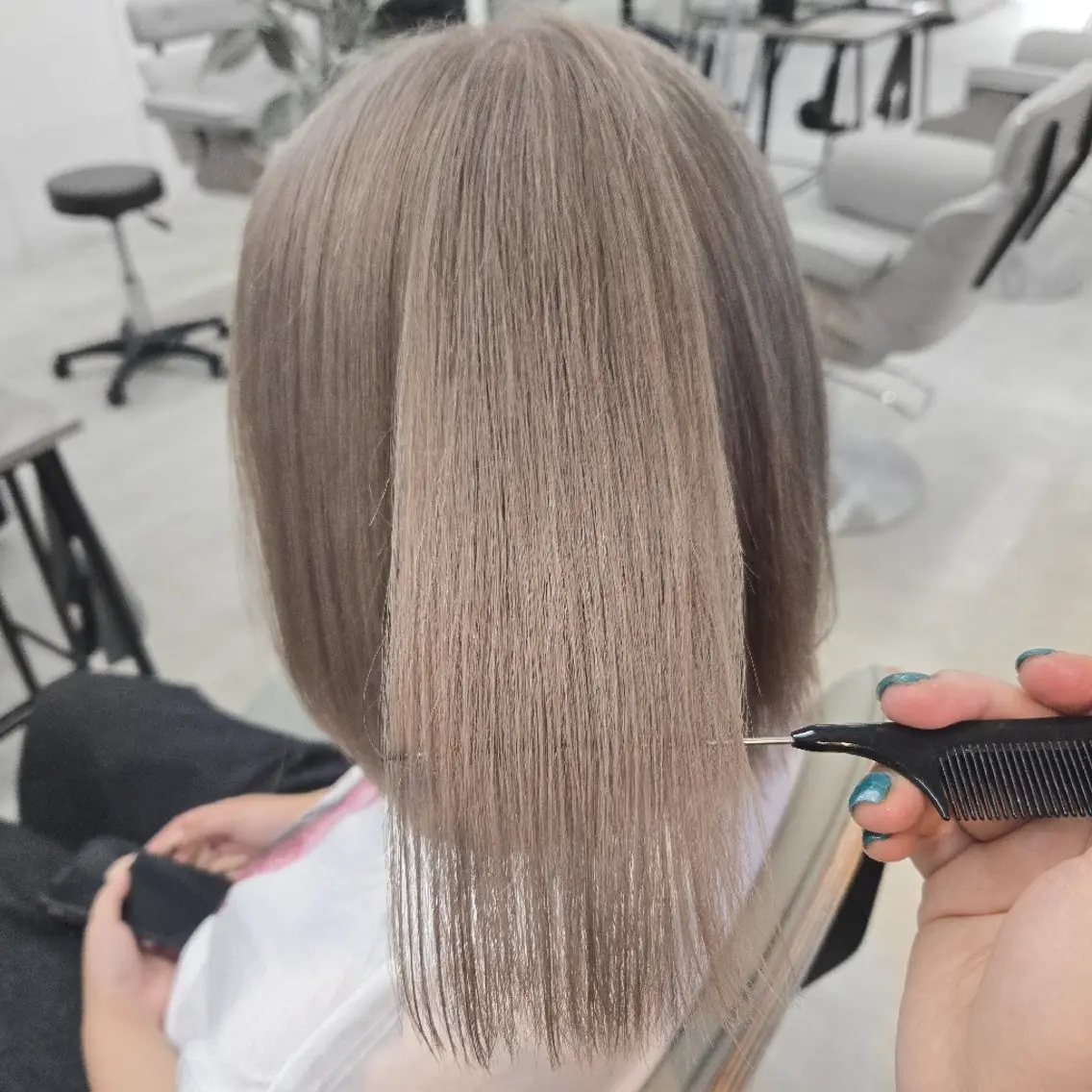 カラー 艶髪縮毛矯正×透明感 カラー◎mikuのヘアスタイル