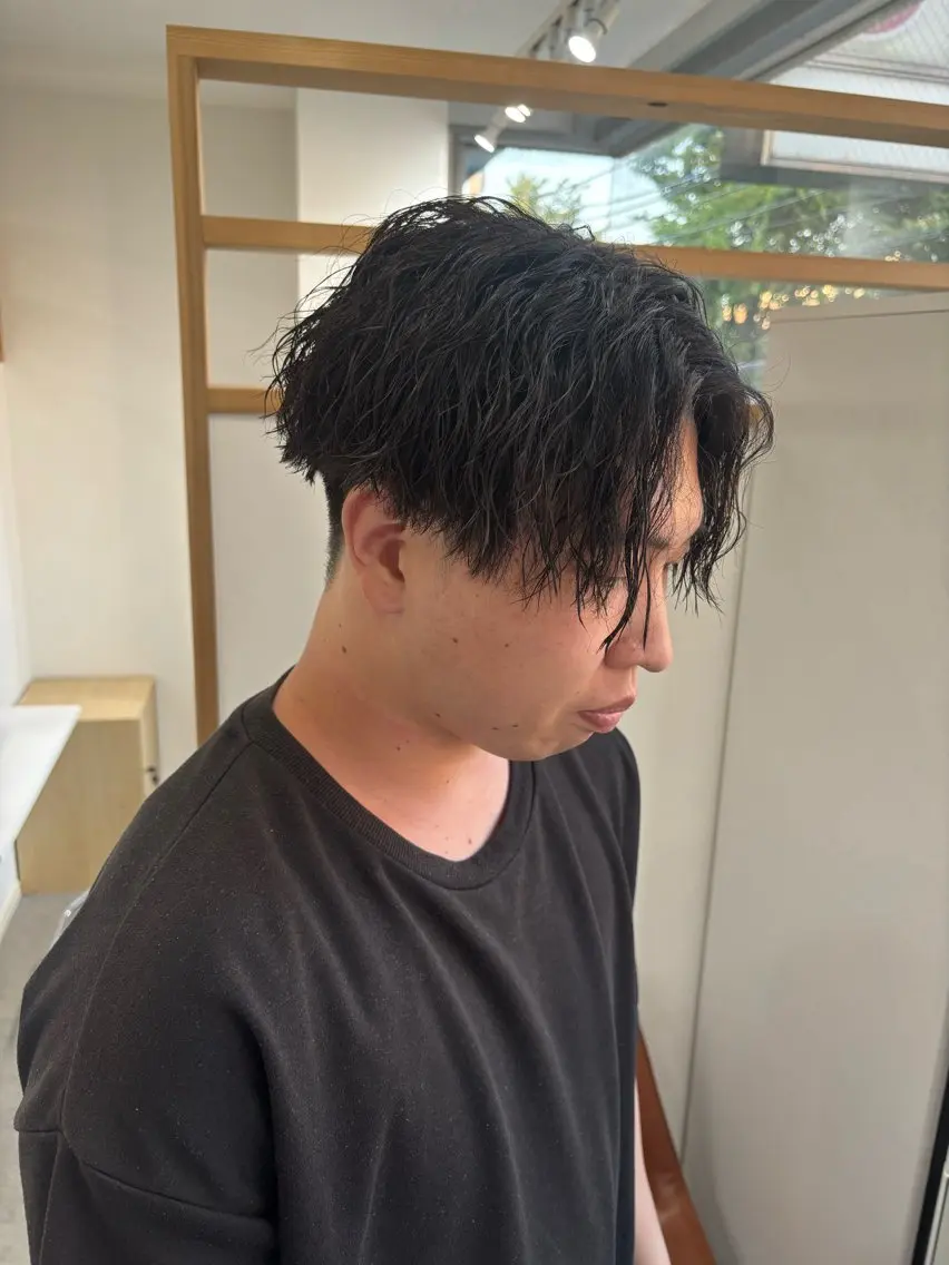 パーマ メンズ カット パーマ トリートメント メンズ&髪質改善縮毛 矯正【平山🔥拓哉】のヘアスタイル