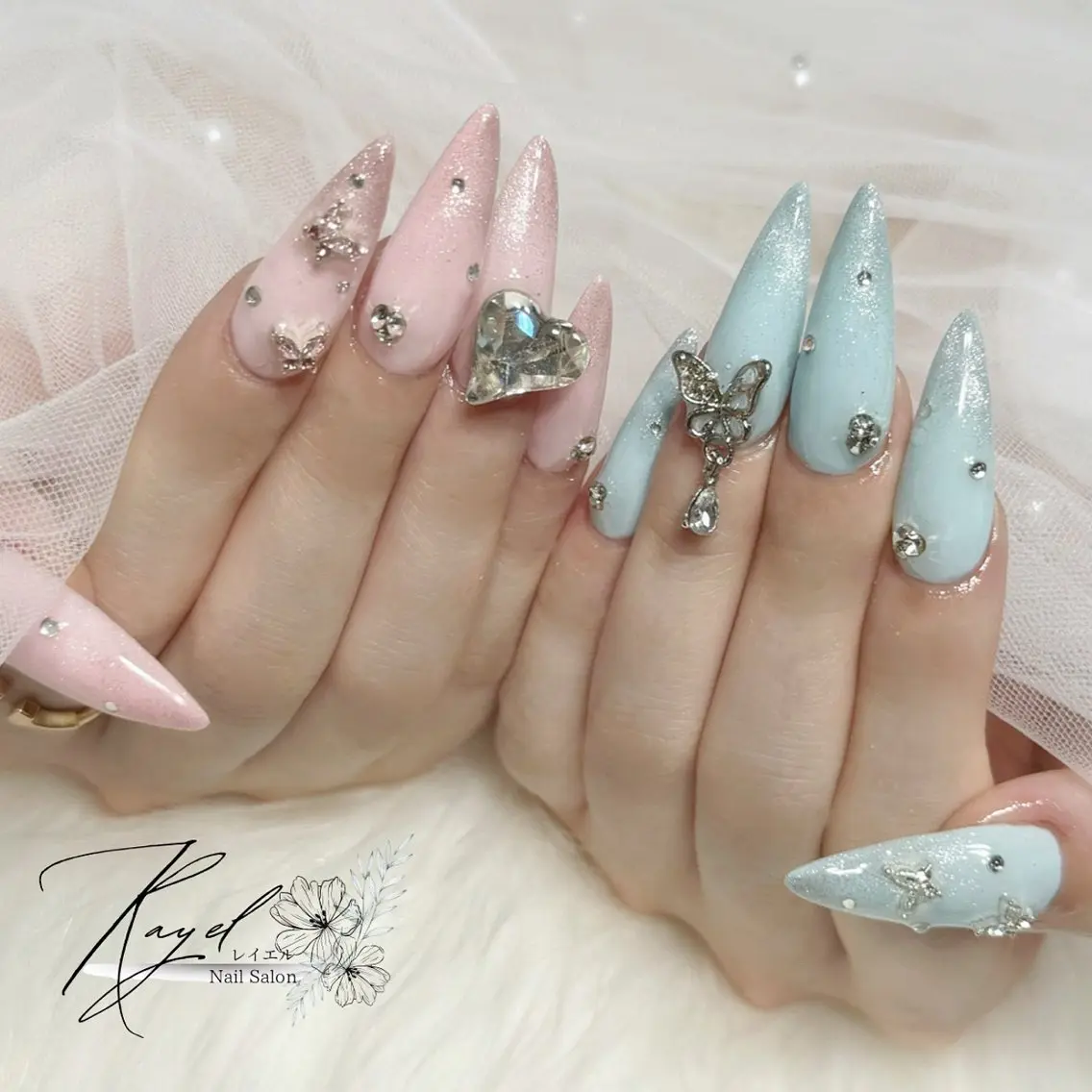 ネイル アートネイル マグネットネイル パステルネイル スカルプネイル ハンドネイル Nail Salon Rayelのネイルデザイン