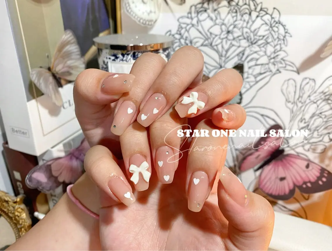 ネイル ハンドネイル 星 あみのネイルデザイン