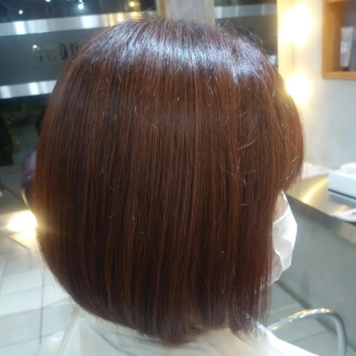 ミディアム ボブ 岡田 駿也のヘアスタイル
