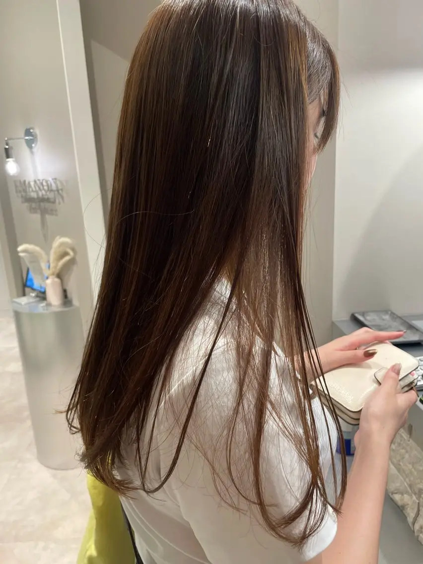 カット+髪質改善×縮毛矯正の写真
