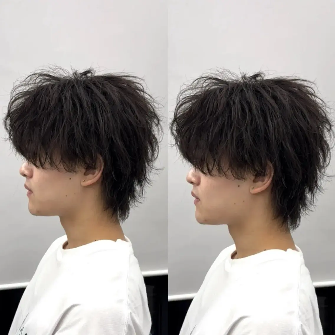 ミディアム パーマ メンズ ミディアムパーマ メンズパーマ カット パーマ 渋谷✨メンズ特価✨ 泉　龍之介のヘアスタイル