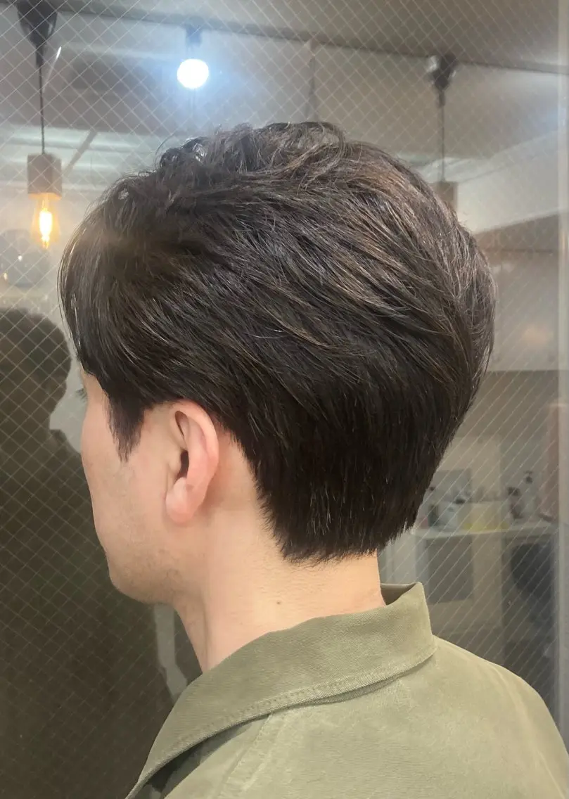 メンズカット＋ダウンパーマの写真