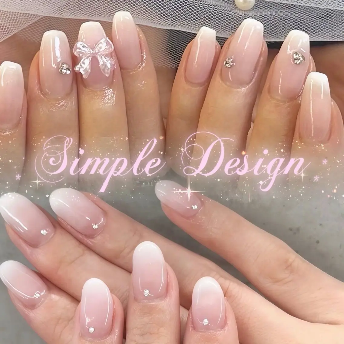 ♡オフ無 simpleアート ​〜​5本デザインor10本同ーデザイン パーツ付け放題♡ para gel使用の写真