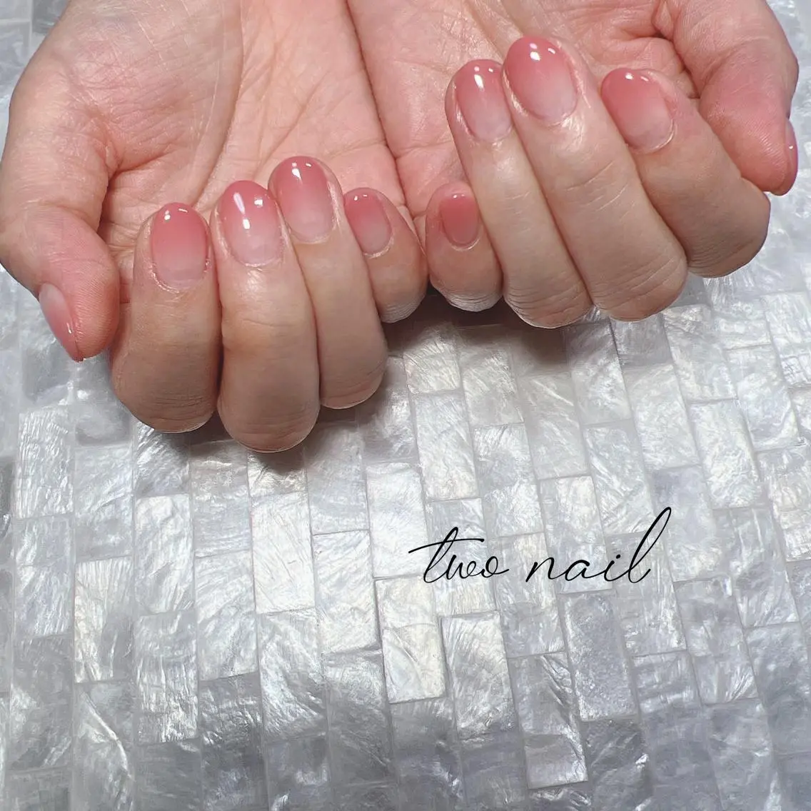 ネイル アートネイル ブラウン フットネイル ハート ニュアンスネイル ハンドネイル two nailのネイルデザイン
