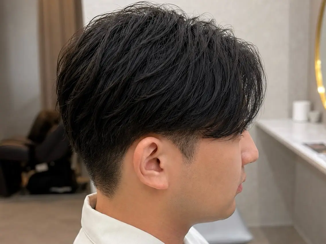 メンズ カット シースルーマッシュ 🍒毛流れ🖤アヤネのヘアスタイル