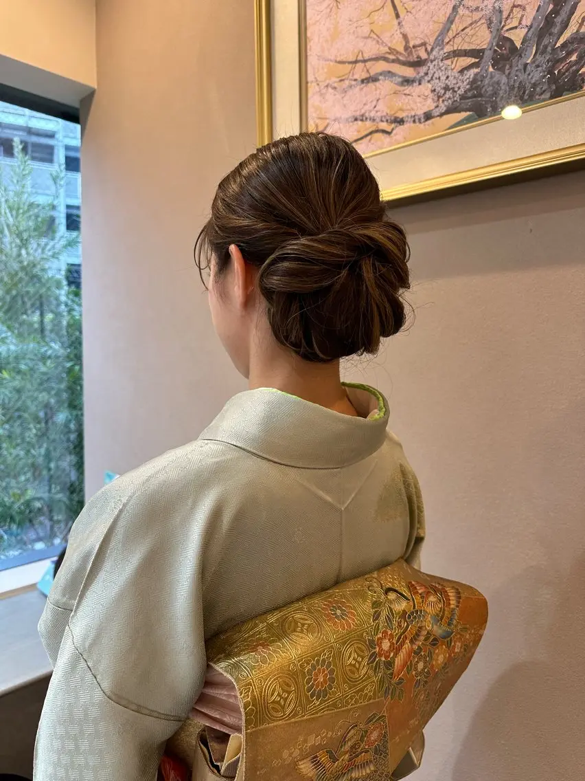 ヘアアレンジ 着物ヘア 江口 ゆみのヘアスタイル