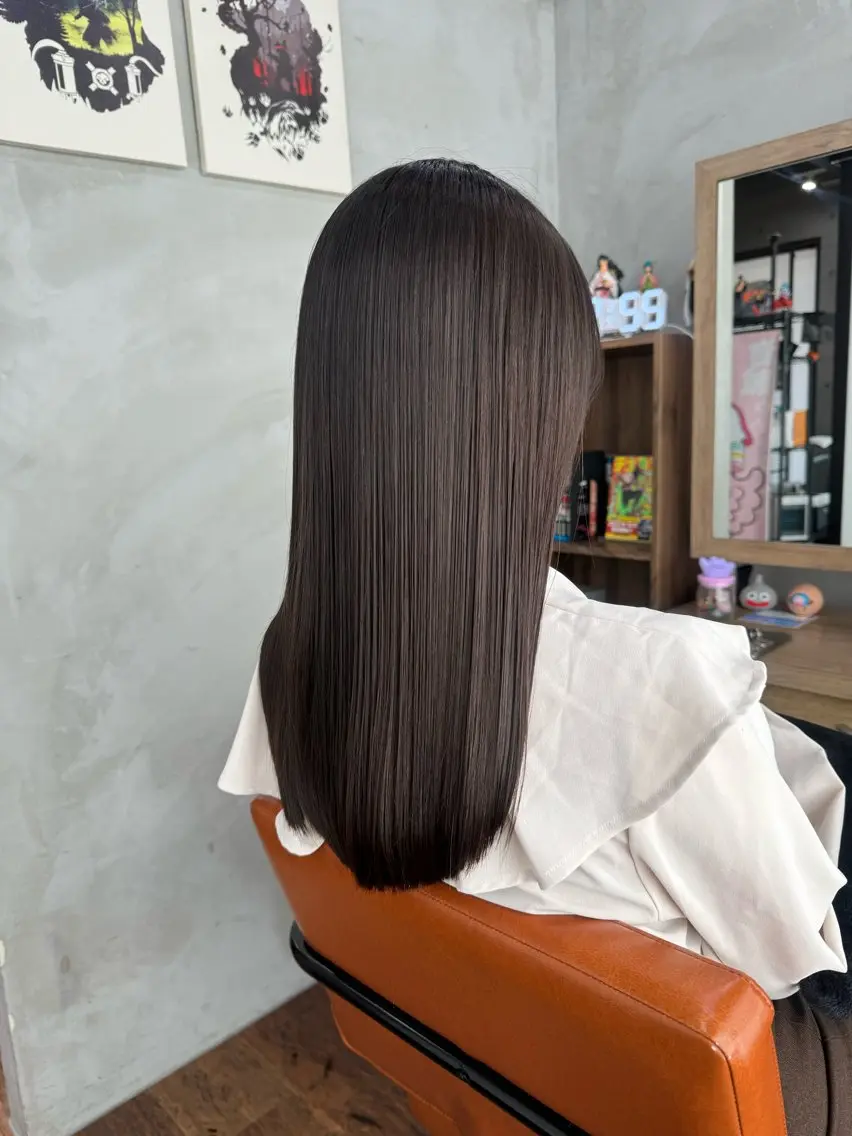 セミロング 縮毛矯正&髪質改善 ⭐️OGUのヘアスタイル