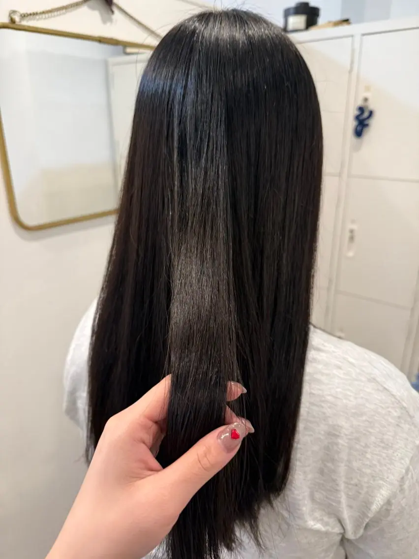 ロング カラー ロング ヘアカラー 縮毛矯正 トリートメント 大山 倫摩のヘアスタイル