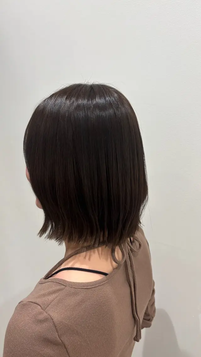 ショート カラー 透明感カラー ボブ くびれヘア トリートメント カット ヘアカラー トリートメント RAD心斎橋🎀 透明感カラーリコ🫧のヘアスタイル