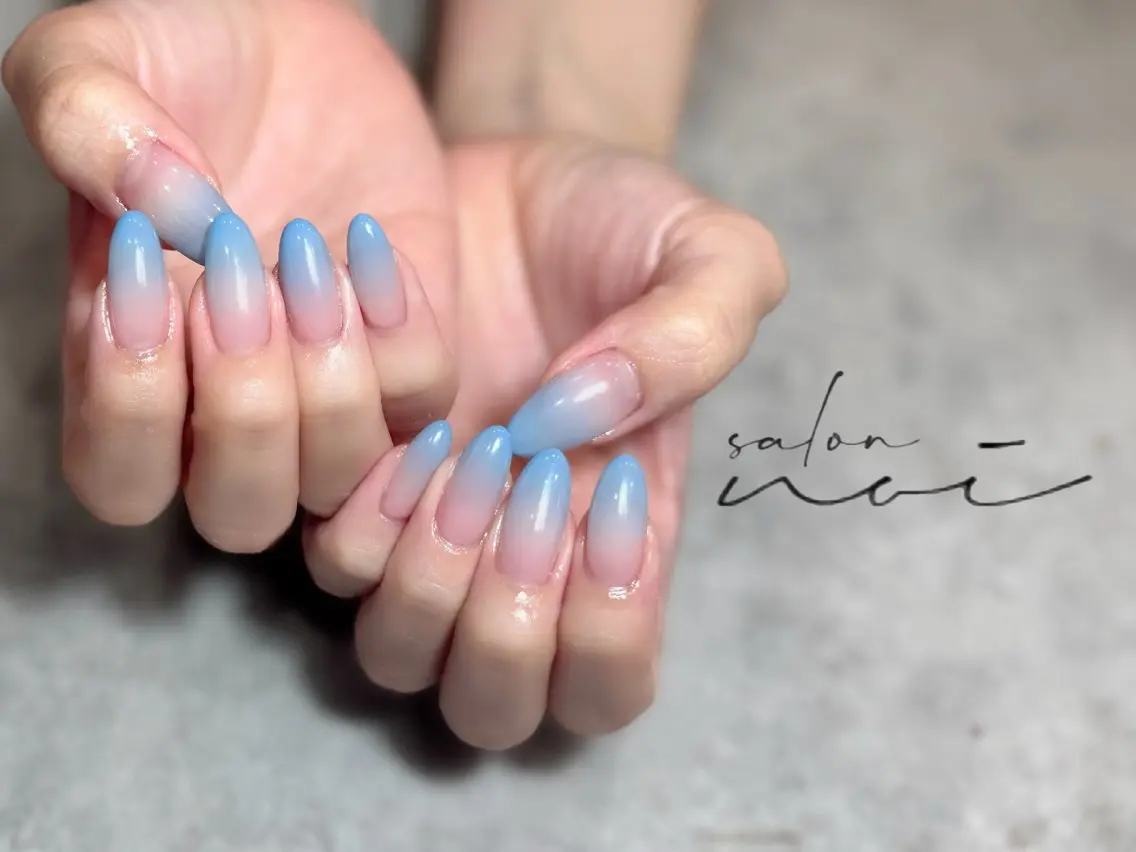 ネイル グラデーション シンプルネイル ハンドネイル salon noiのネイルデザイン