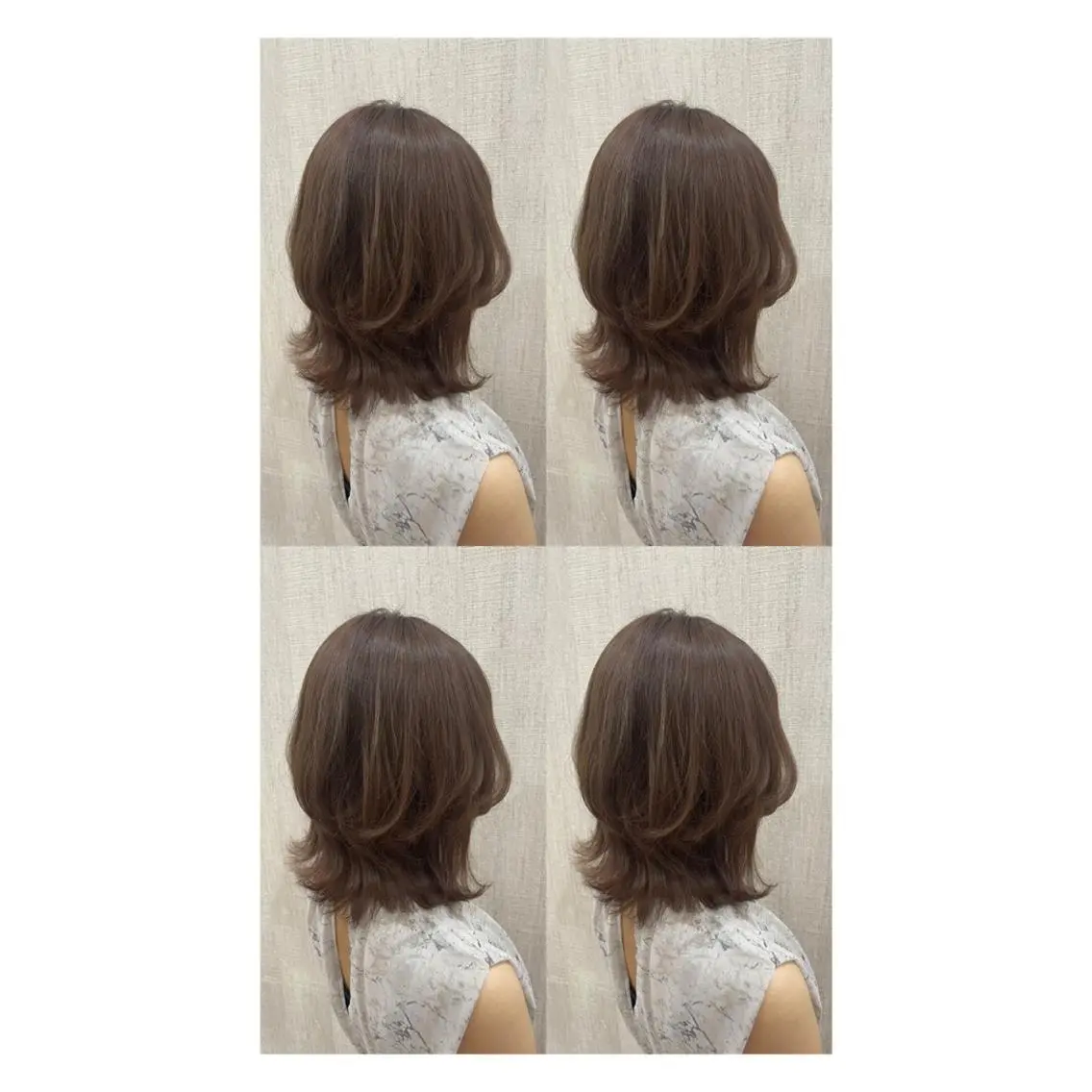 ミディアム カラー カット ヘアカラー トリートメント 店長✨レイヤー✖️ 髪質改善✖️韓国ヘアのヘアスタイル