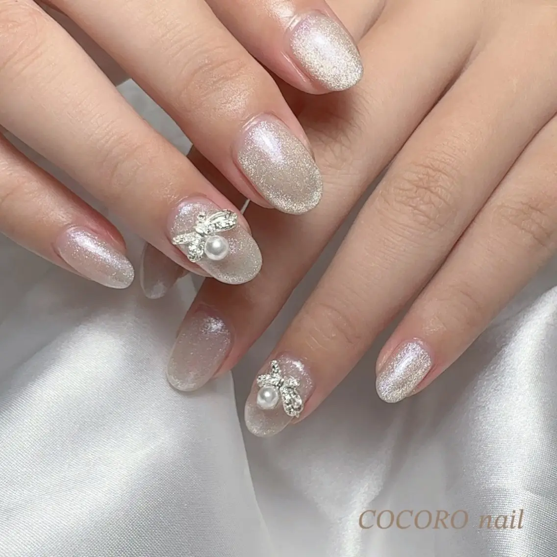 💅🏻マグネットorオーロラネイルの写真
