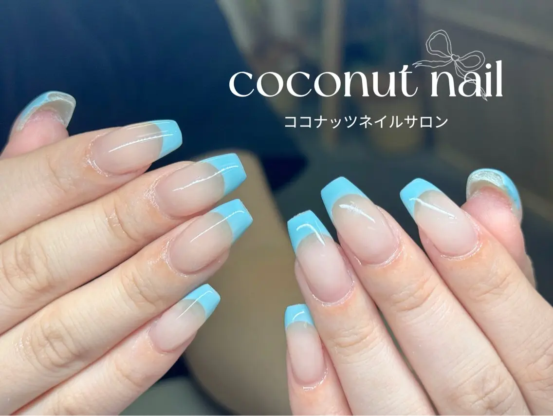 ネイル べっ甲ネイル フレンチネイル キラキラネイル マグネットネイル 大理石ネイル(マーブル) ハンドネイル 神田 ココナッツのネイルデザイン