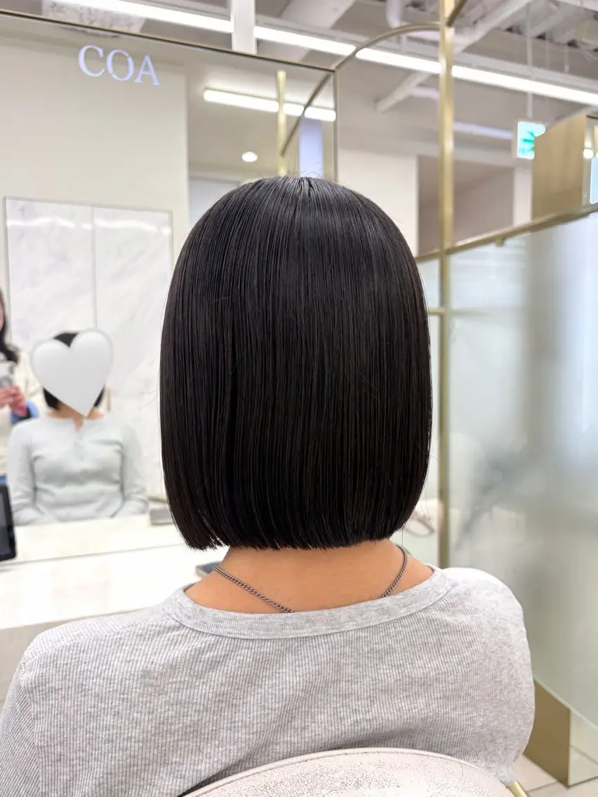 ショート ボブ 似合わせカット 小顔カット COA銀座　🤍 shionのヘアスタイル