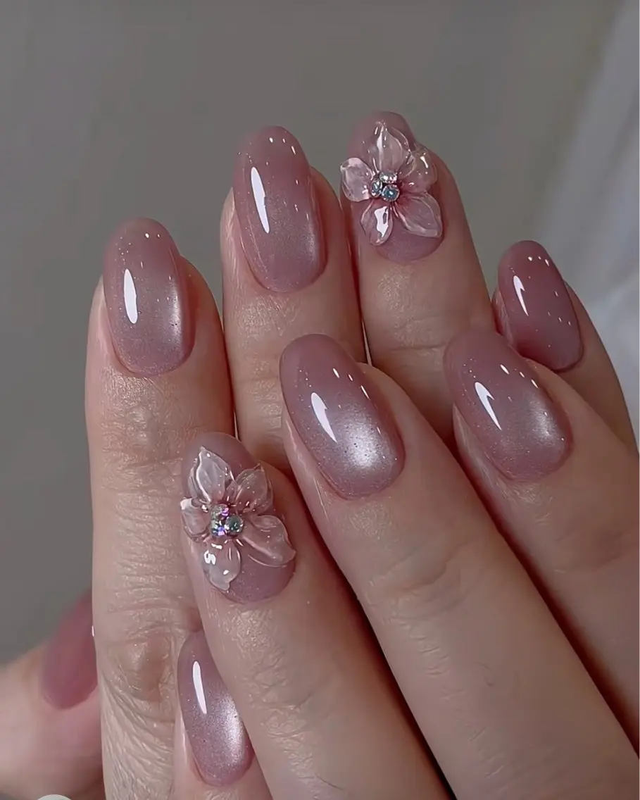 ネイル ハンドネイル Horie 雪のネイルデザイン