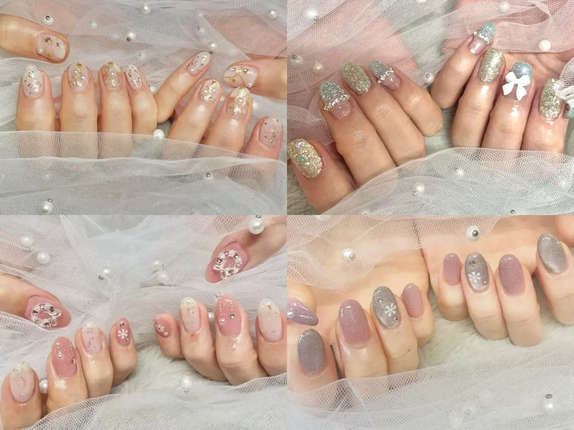 ネイル 冬ネイル クリスマス パラジェル導入店 Nailgirl銀座のネイルデザイン