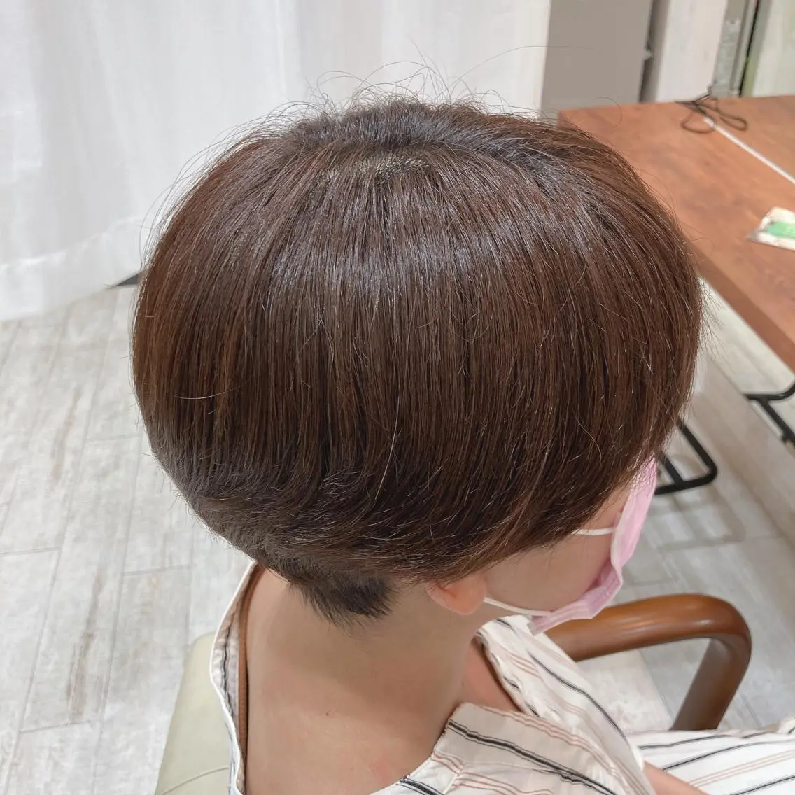 ショート カット ヘアカラー トリートメント 上野湧太 髪質改善/艶カラーのヘアスタイル