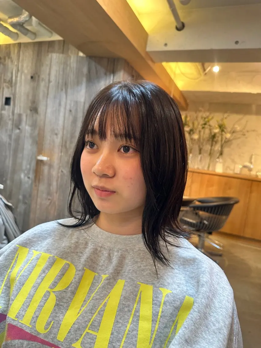 セミロング カット ヘアカラー 似合わせが得意 村松慧汰のヘアスタイル