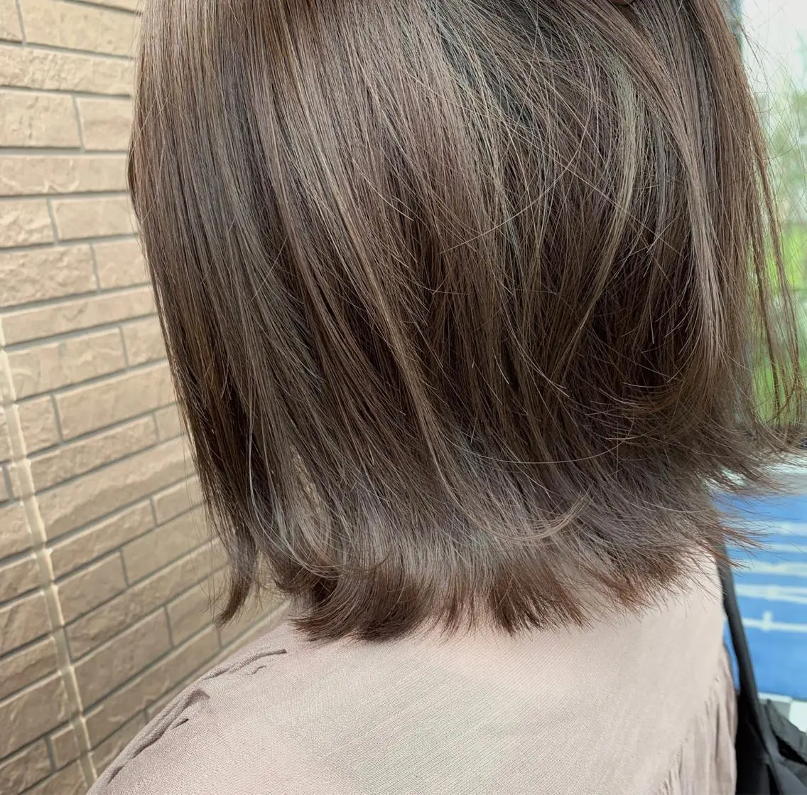 ショート カラー グレージュ ハイライトカラー ハイライト 清水 亮太/赤み消しカラーのヘアスタイル