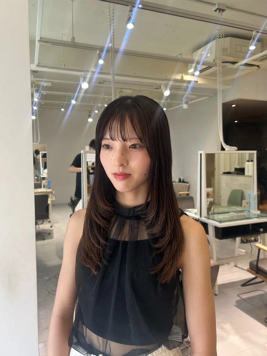 ロング 韓国ヘア ‎⟡.·KANA🐥のヘアスタイル
