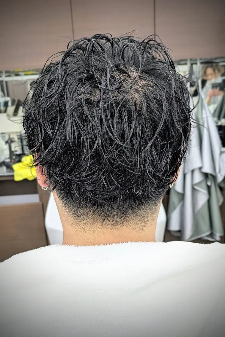 ショート パーマ 理容プラージュ燕三条 福井のヘアスタイル